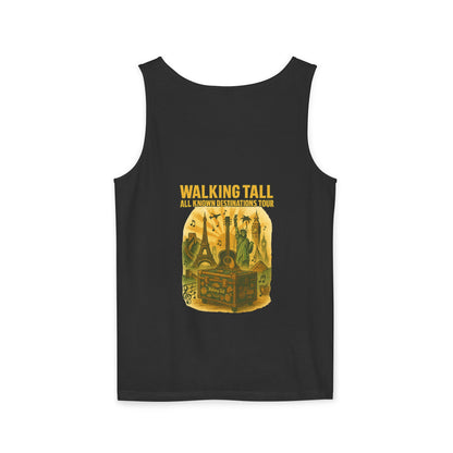 Vegas Vintage Tank Top, Unisex Summer Shirt, Relaxed Fit, Perfect for Vacations, Travel Memories, Graphic Tee