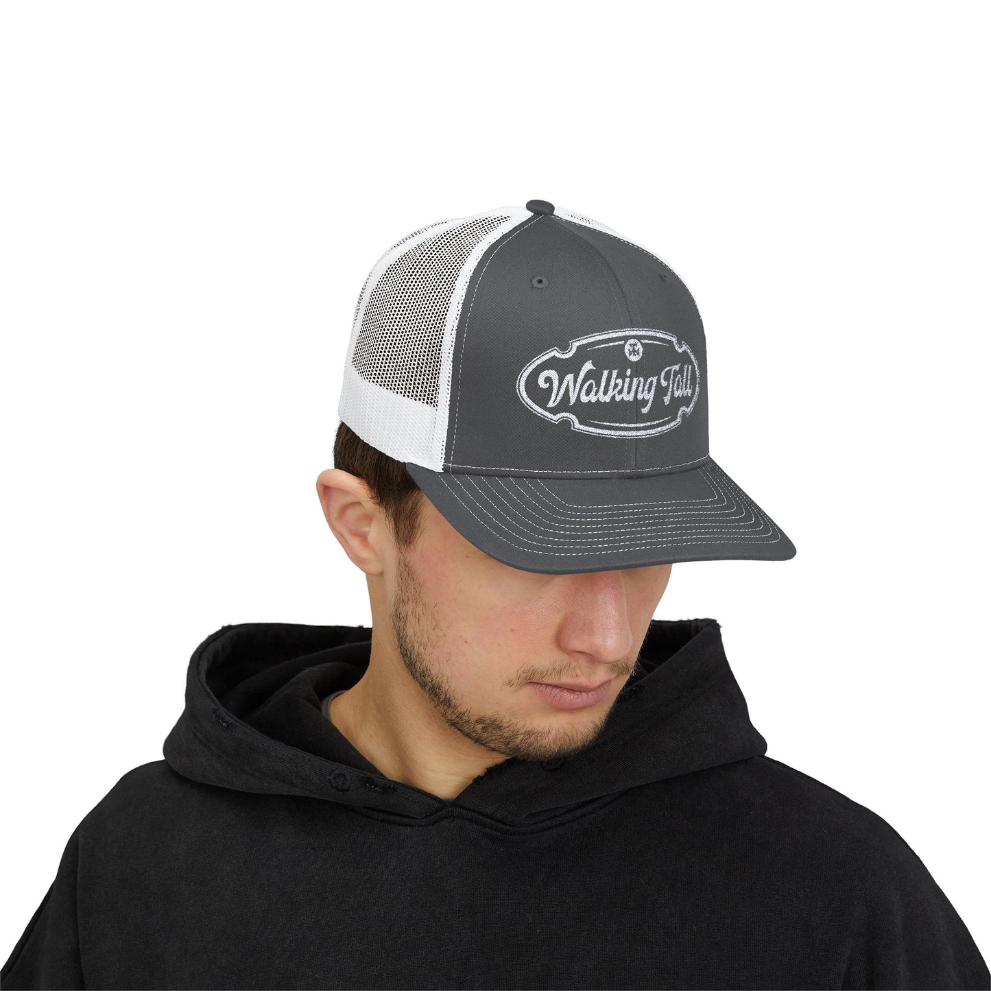 Walking Tall - Snapback Trucker Cap Oval Logo