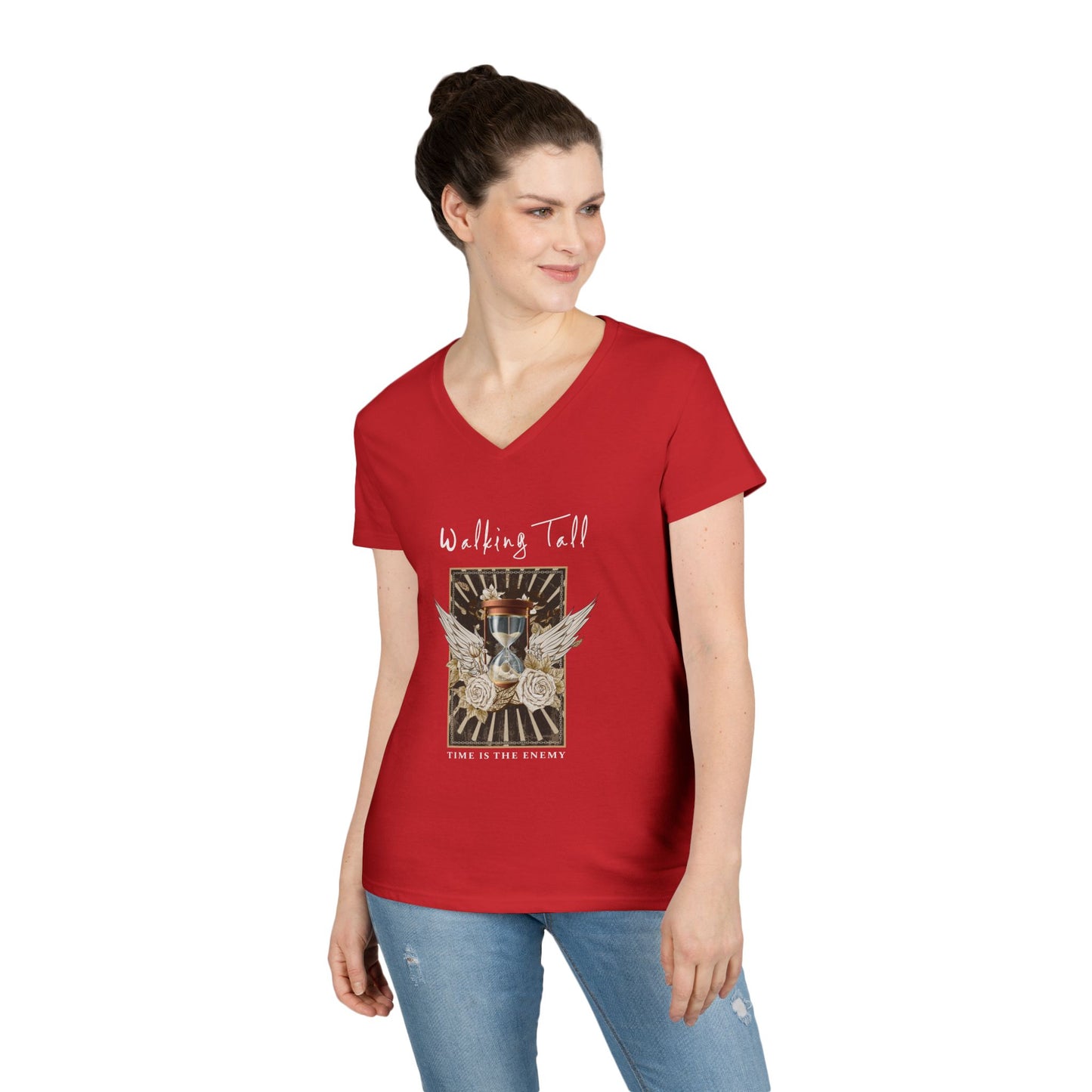 Walking Tall V-Neck T-Shirt