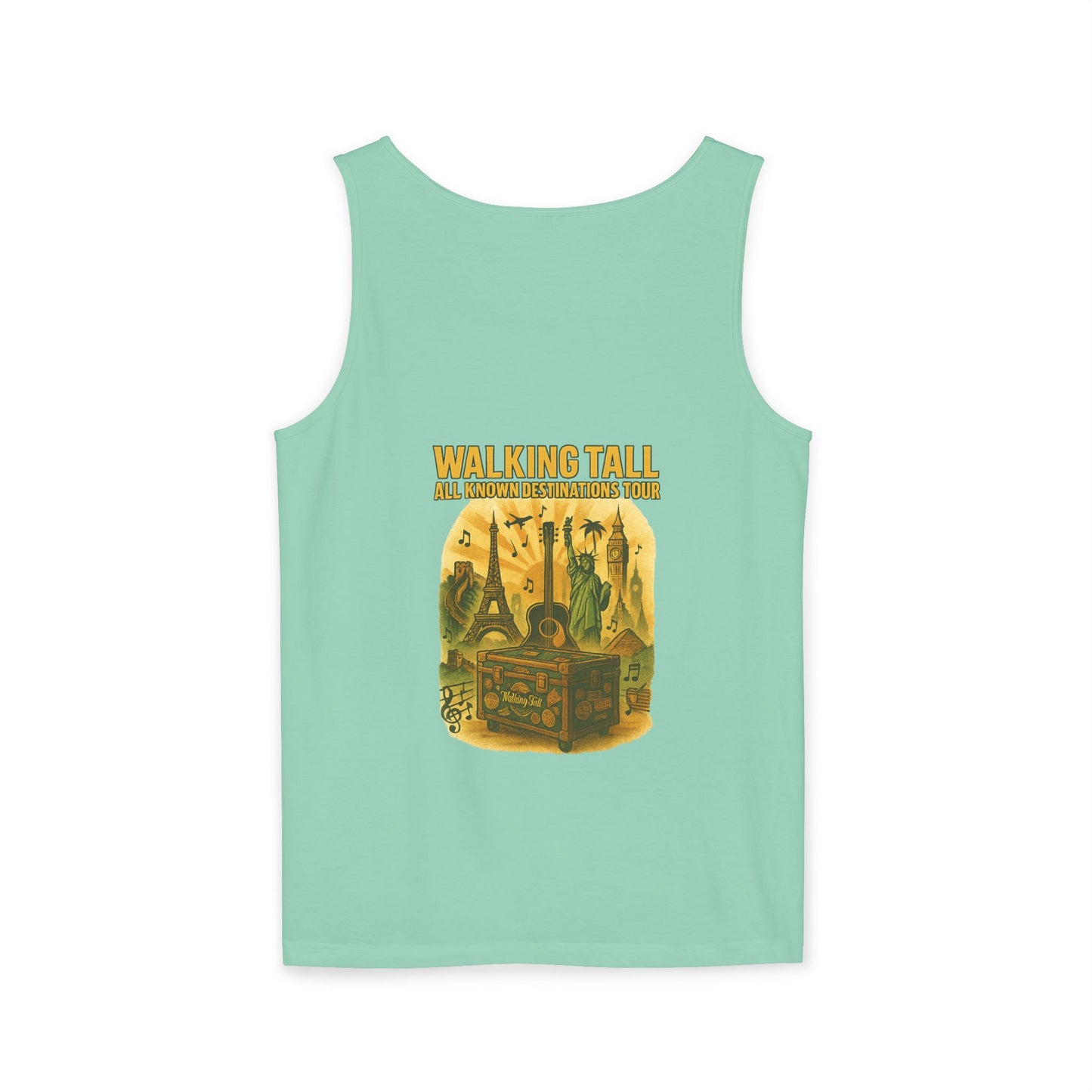 Vegas Vintage Tank Top, Unisex Summer Shirt, Relaxed Fit, Perfect for Vacations, Travel Memories, Graphic Tee