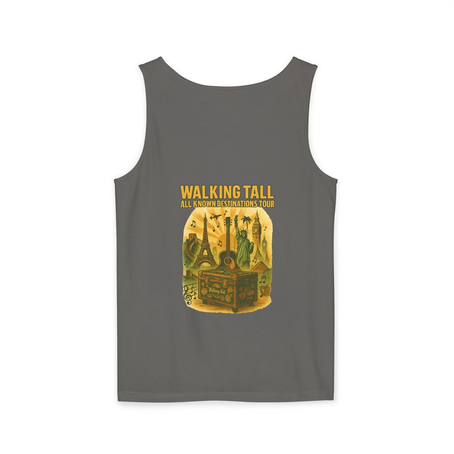 Vegas Vintage Tank Top, Unisex Summer Shirt, Relaxed Fit, Perfect for Vacations, Travel Memories, Graphic Tee
