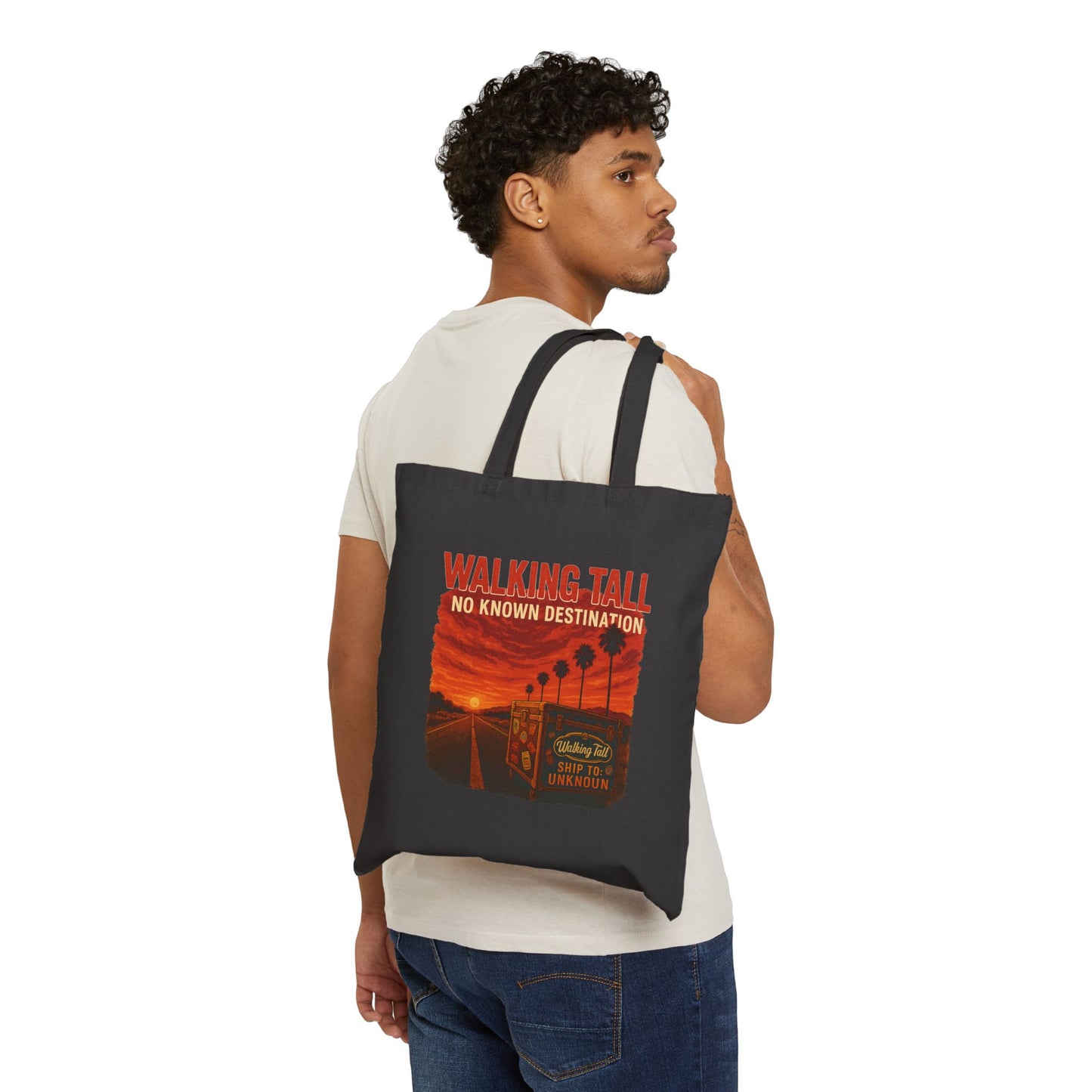 Cotton Canvas Tote Bag No Known Destination CD