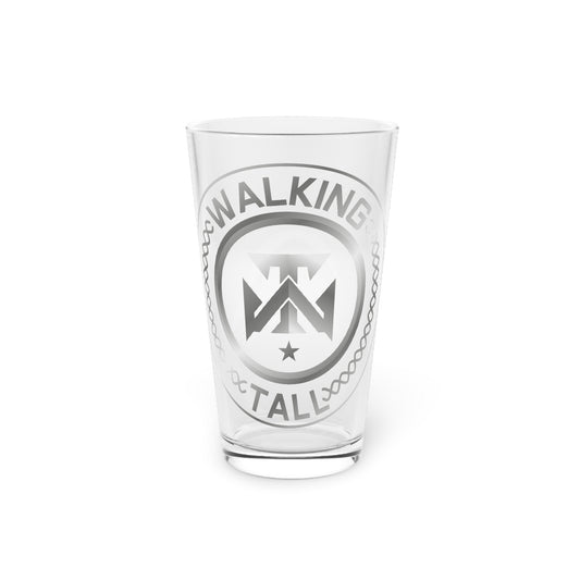 Walking Tall Logo Pint Glass, 16oz